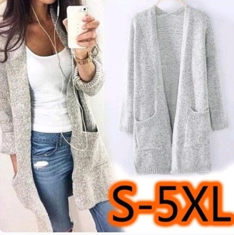 ONLY ONE Left! Long Sleeve Open Cardigan - Picture 6 of 6